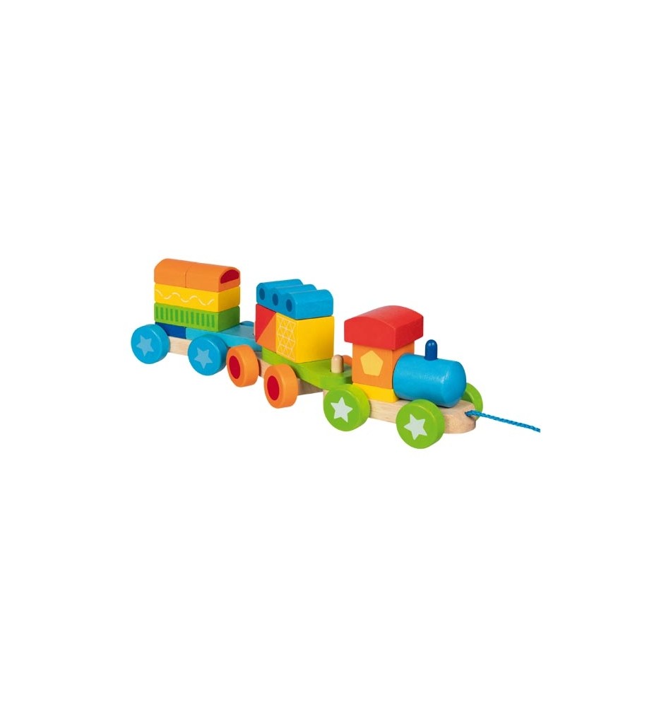 Petit Train En Bois Jouet En Bois Bebe Jouets Montessori