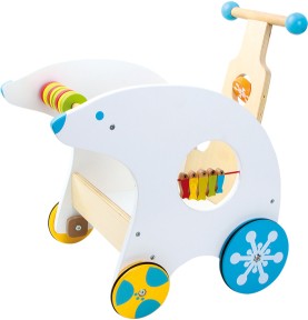 Bieco Trotteur en Bois | Chariot de Marche Bois Chariot de Marche bebe en  Bois Trotteur Bebe Fille Troteur Marche Bebe Garcon Trotteur Bébé Garçon