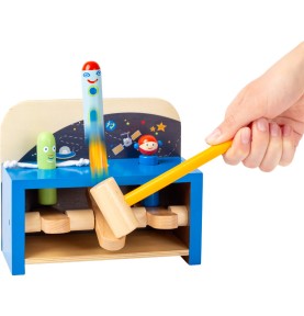 Z-C Jouets Marteau Bois pour Garçon et Fille 3 en 1 Jouet À Tirer