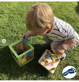 Jouet Bebe 1 an Cube d'Activité Bébé Jeux Montessori 1 an Jouet en Bois  Xylophone Motricité Jouets d'Activité et de Développement Cadeau Bebe 1 2 3  Ans Fille Garcon