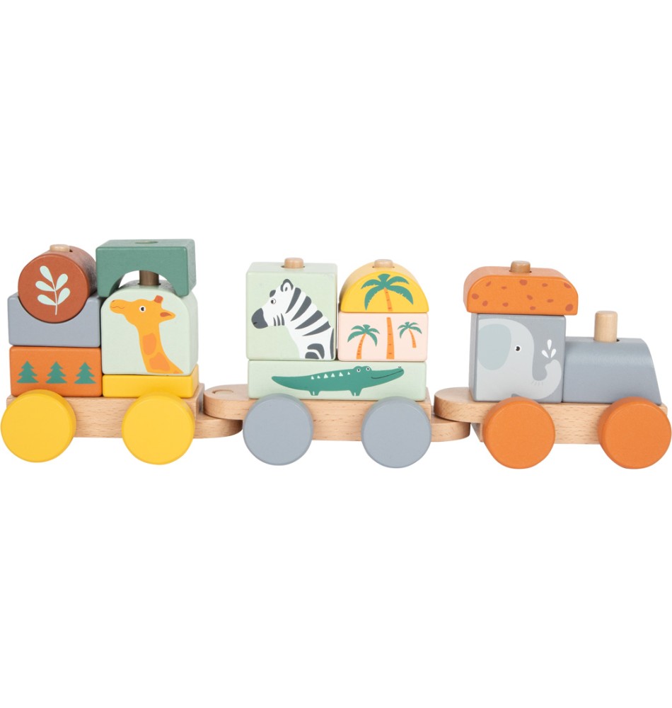 Train en bois bébé : un jeu de construction pour développer la