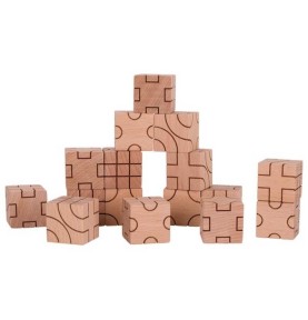 Puzzle cube bois