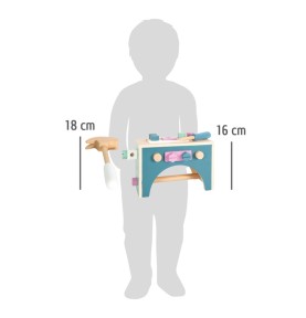 Wisplye Jouet en Bois Boite a Outil Enfant Montessori Educatif Jouet  Bricolage Jeux de Construction Caisse a Outils pour Garçons Filles 3 4 5 6+  Ans