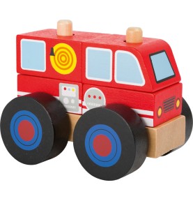 camion pompier bois