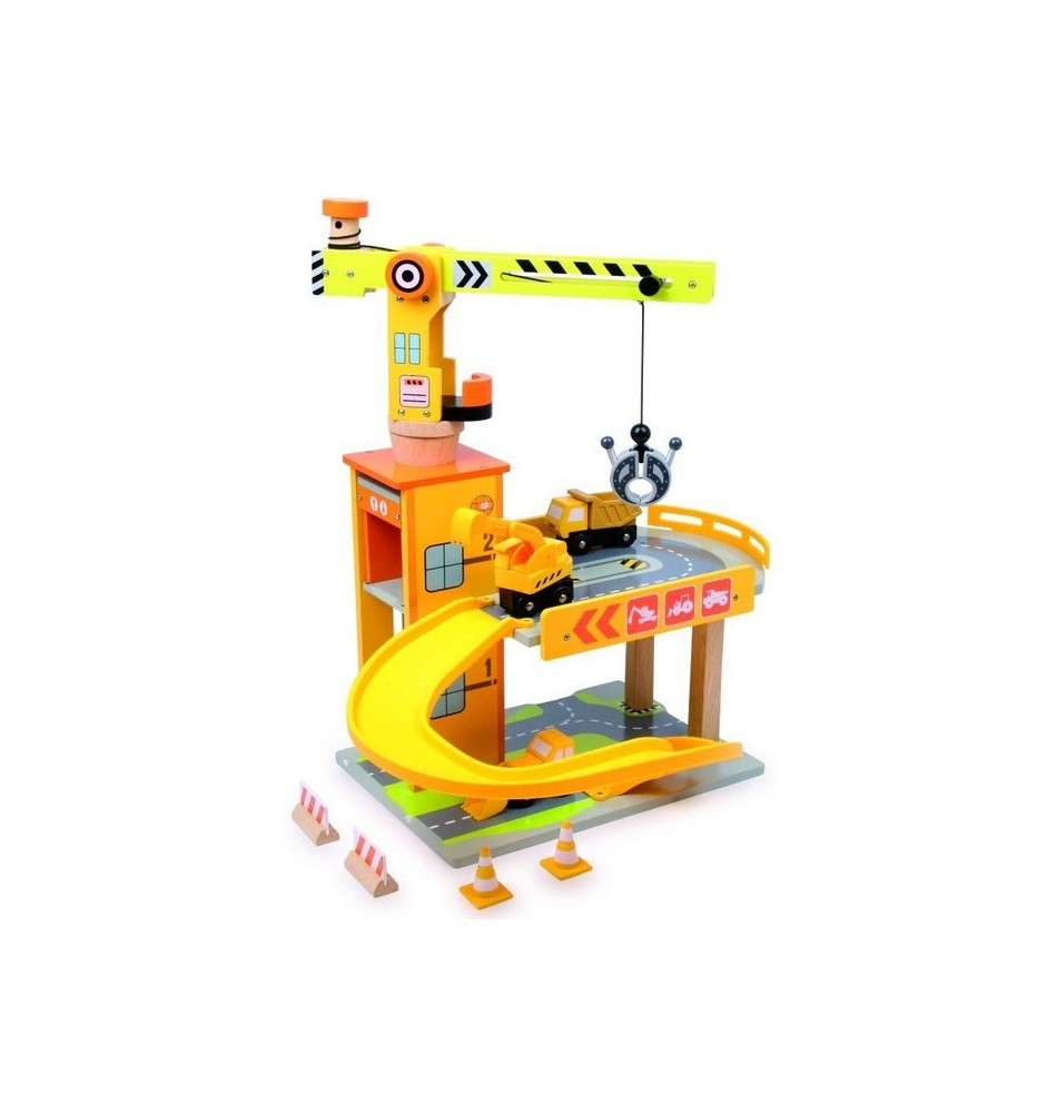 Enfants bricolage Construction jeu en bois Tour grue Toy avec