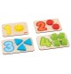 Puzzle forme - Puzzle encastrable - Puzzle 1 à 4