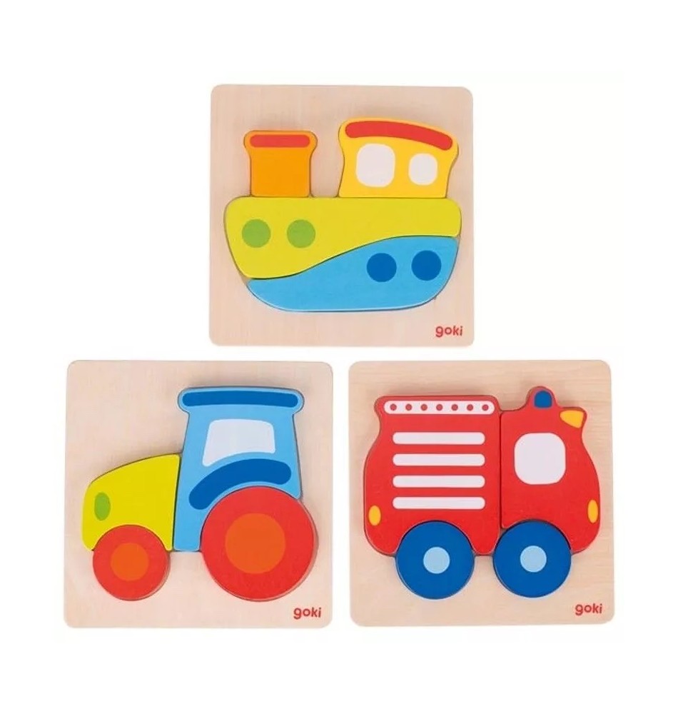 Puzzles Montessori en bois pour enfants, jouet pour bébé de 2 ans, jeu pour  bébé de