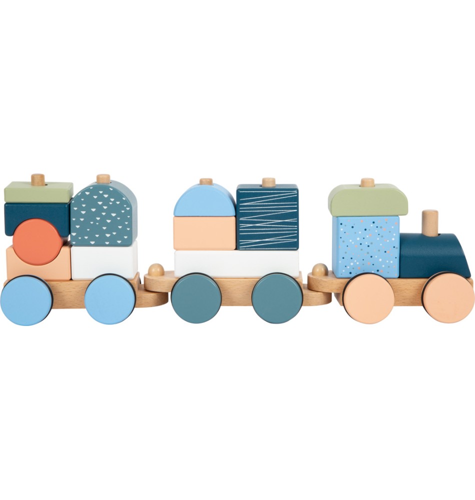 Train en bois bébé Jouet à tirer Jouet Montessori