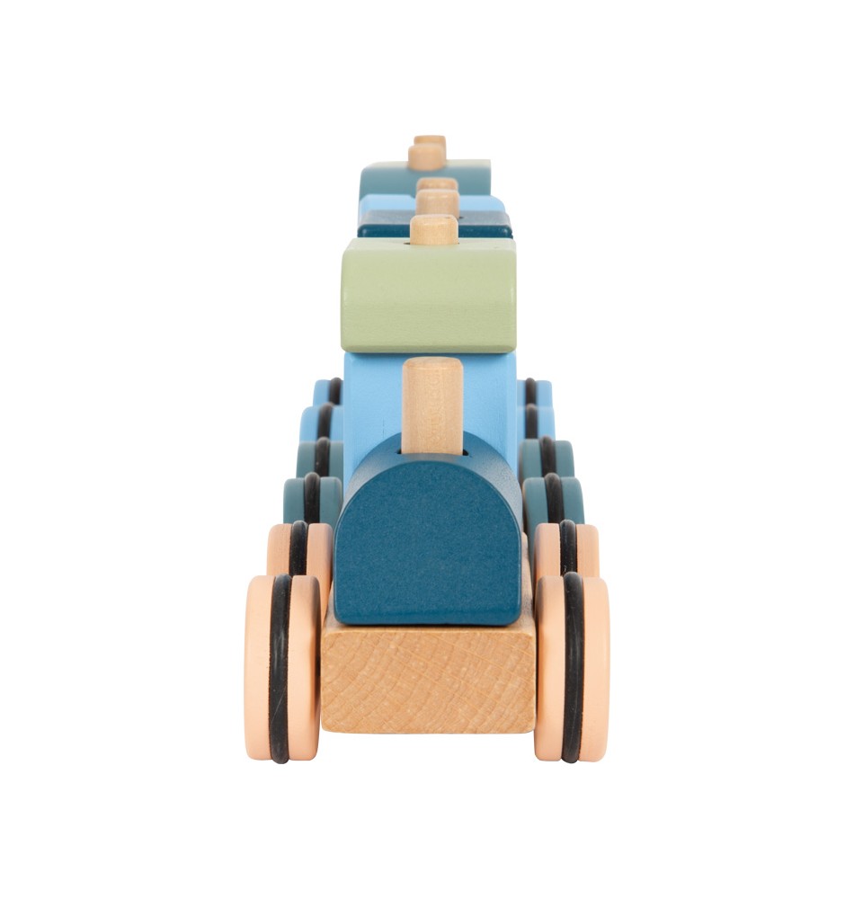 Train en bois bébé Jouet à tirer Jouet Montessori