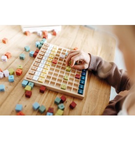 Socle de table des Multiplications - Couleur Montessori