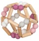 Hochet en bois Balle - Balle rose