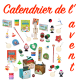 Calendrier de l'avent Noël - Jeu Montessori