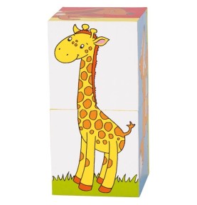 Puzzle de cubes animaux Montessori