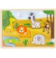 Puzzle à encastrements sonore - Animaux de la savane