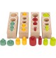 Coffret des volumes et poids cylindres Montessori