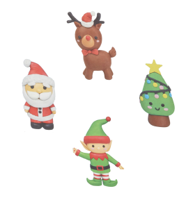 Figurine de Noël en argile...