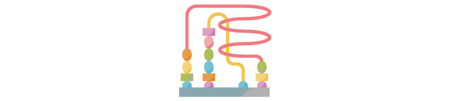 Boulier bébé - Circuit de motricité en bois