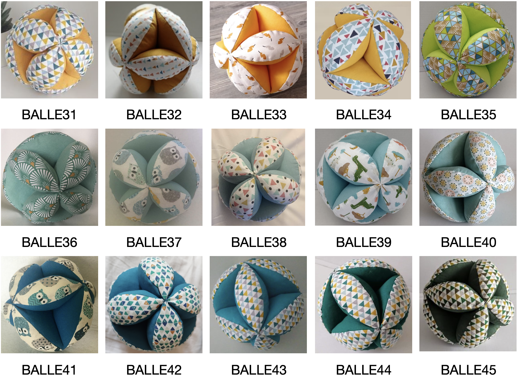 Balle montessori de préhension, jouet d'éveil bébé, balle multicolore, balle  tissu,balle de préhension, jouet bébé -  France