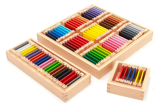 11 crayons de couleurs - Matériel Montessori