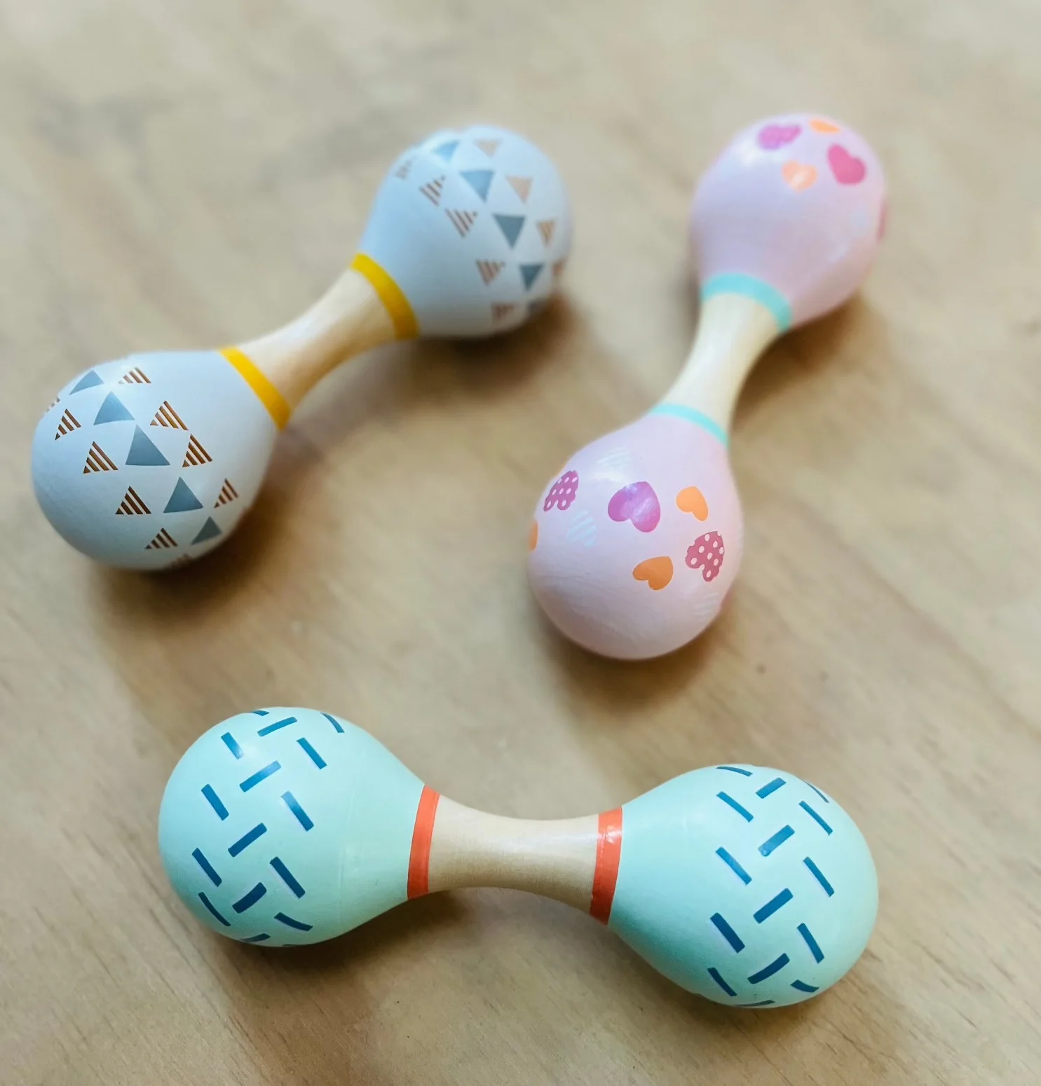 Maracas en bois pour enfant et bébé - Boutique inspirée de la pédagogie  Montessori