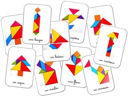 Construction tangram Montessori