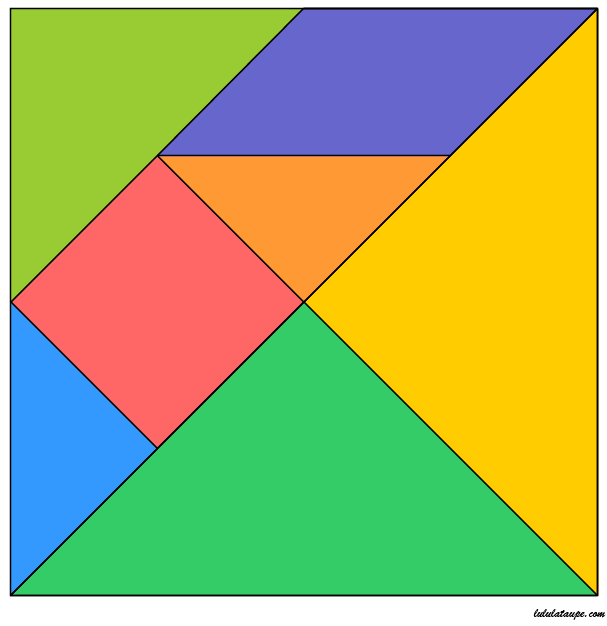Tangram a imprimer