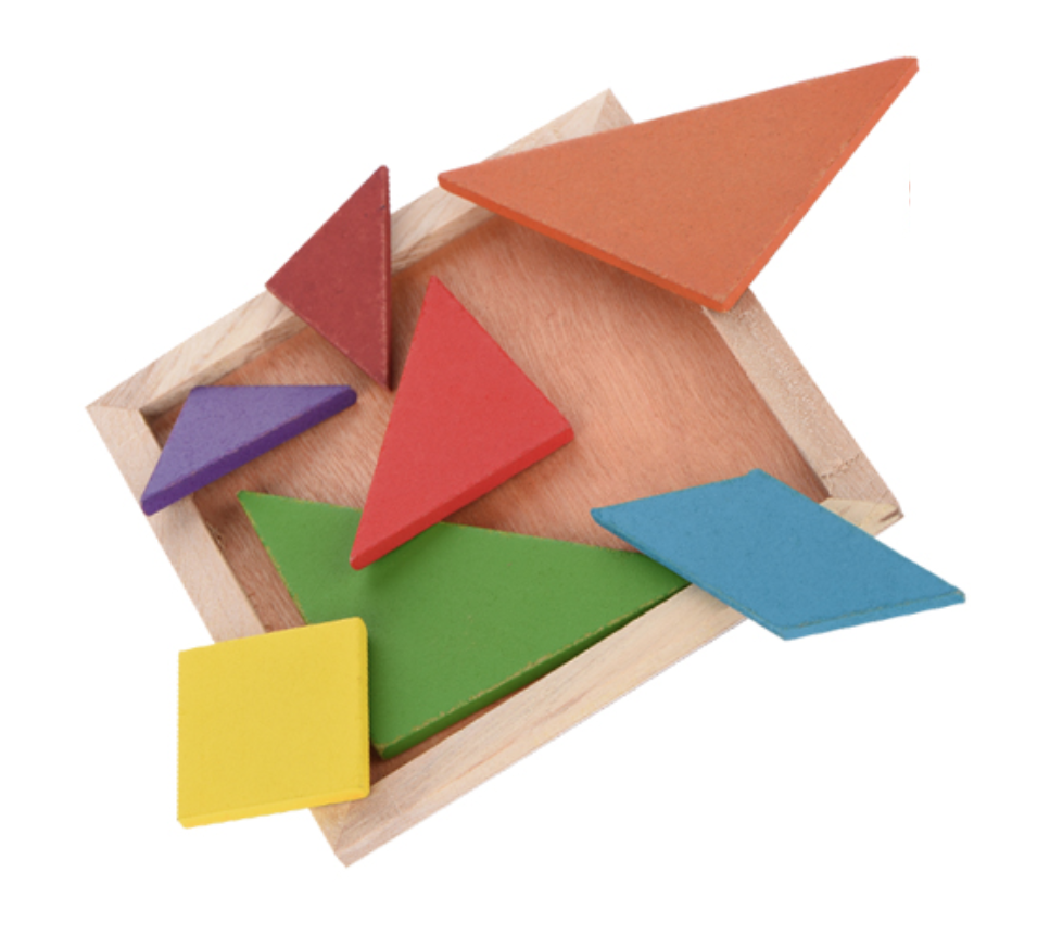 Tangram Montessori : Apprentissage des couleurs et des formes