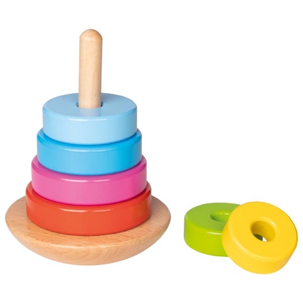 GENSET Baby Stacking Toys 7 Pcs Circles Stacking Ring, Educational Toy  Multicolored Rings Tower for Baby