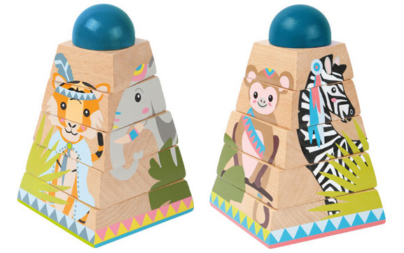 NewBrilliant Pyramide Arc-en-Ciel Jouet Bebe, Jeu Empilable en Bois Jouets  d'activit¿¿ et de D¿¿veloppement, Cadeau de Jouet Montessori Educatif pour  Enfant Gar?on Fille 1 an 2 3 Ans