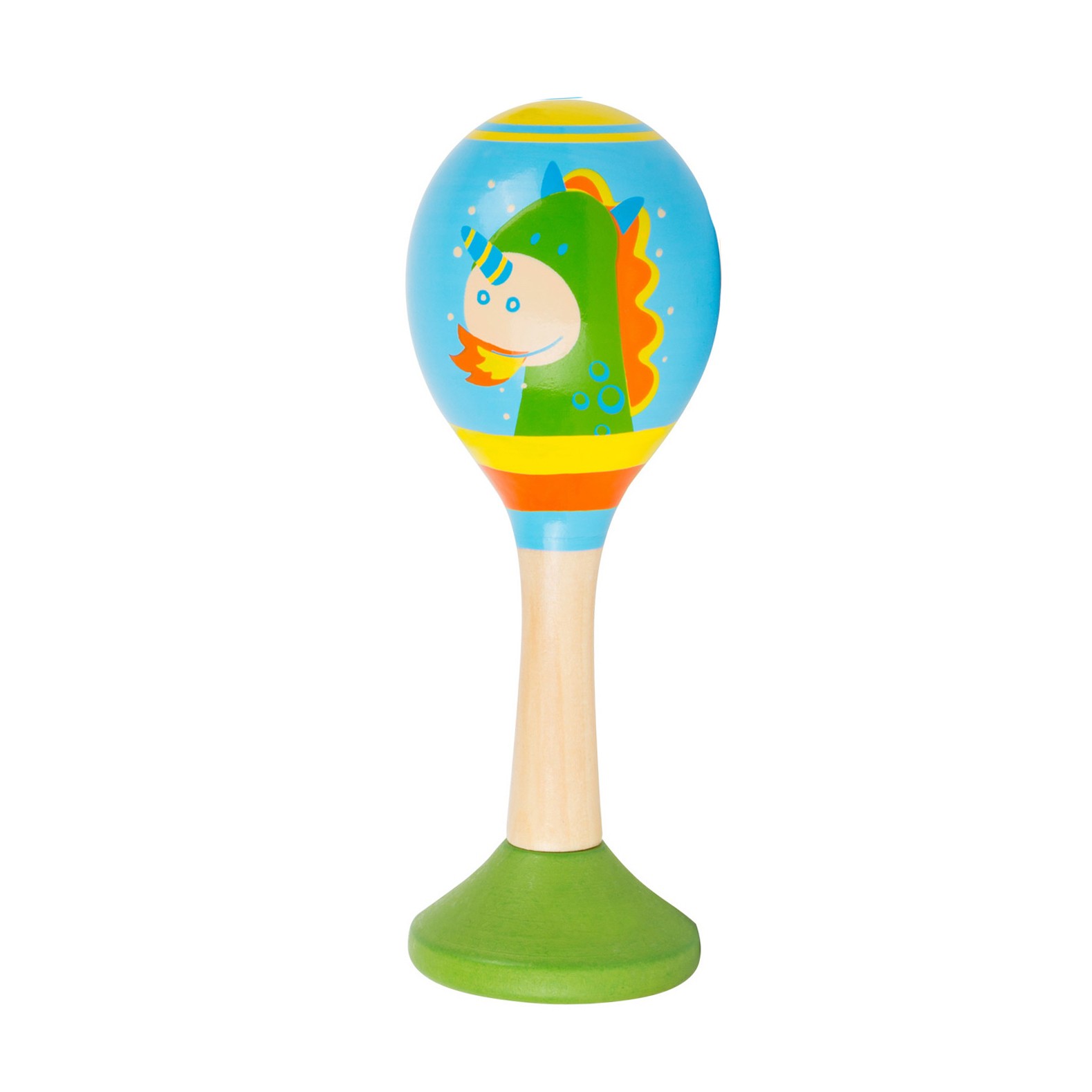 Pastel Collection Wooden Baby Maracas Rattle - Vue 5