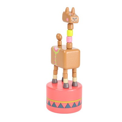 Jungle Animals Wakouwa Wooden Push Toy - Vue 5