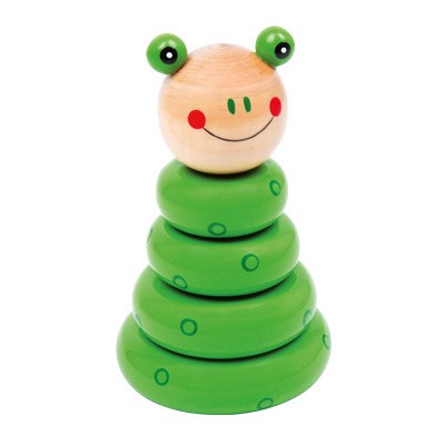 Arctic Ice Floe Wooden Stacking Rings Toy - Vue 2