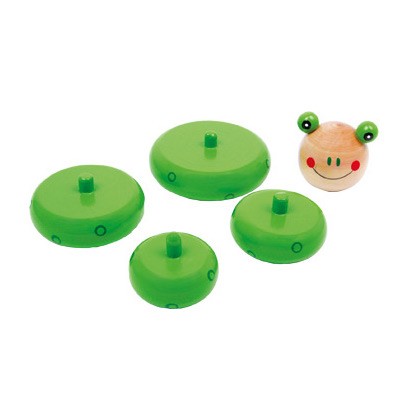 Arctic Ice Floe Wooden Stacking Rings Toy - Vue 3