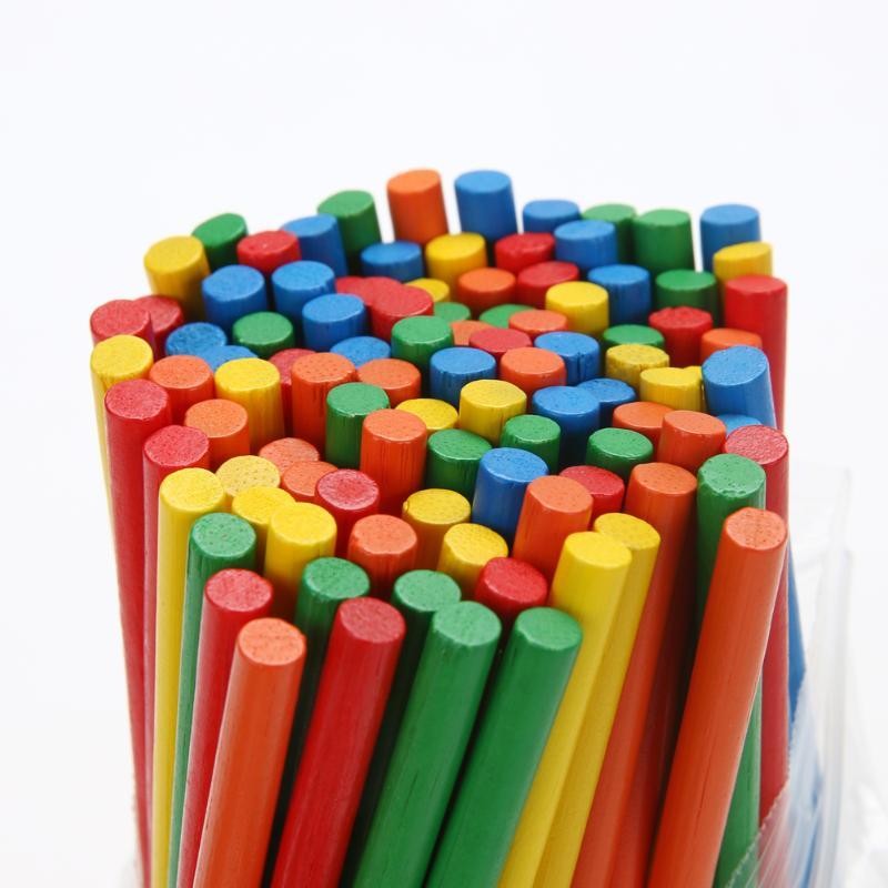 Wooden Counting Sticks - 100-Piece Maths Rods Set - Vue 4