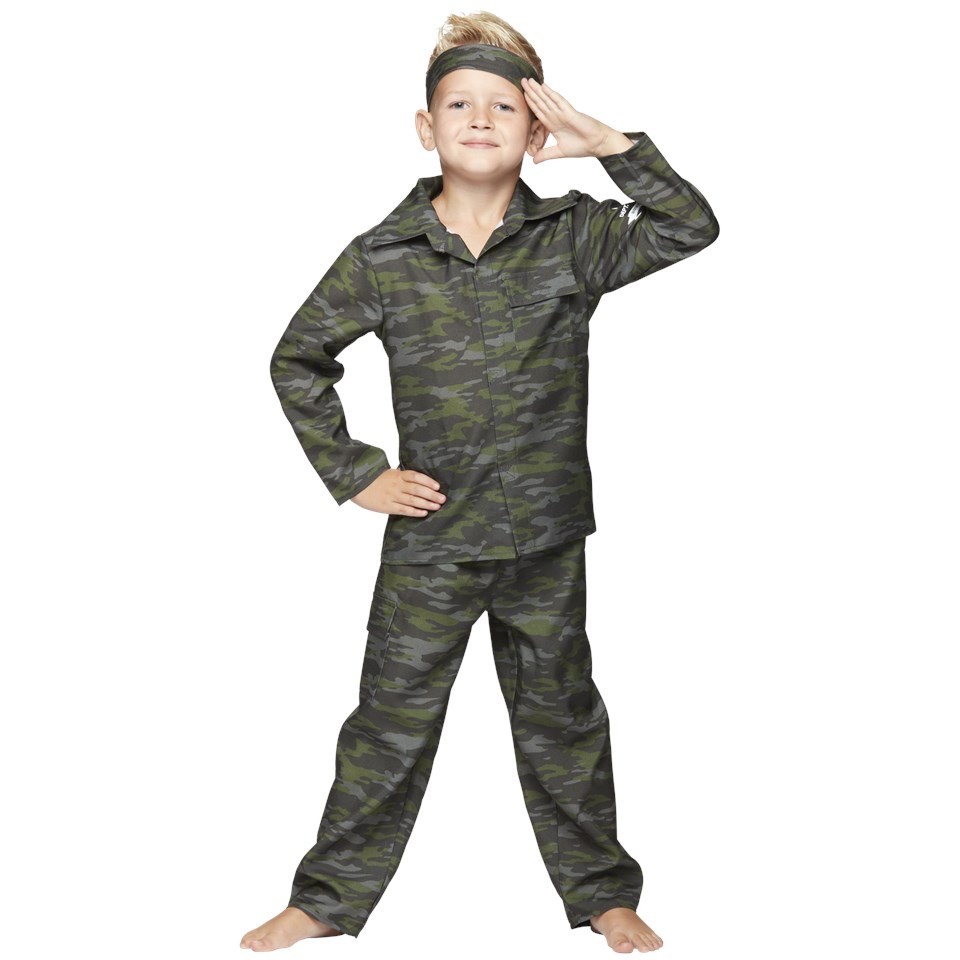 Children's Army Soldier Dress-Up Costume