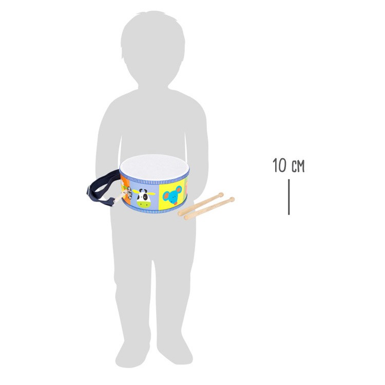 Wooden Marching Drum with Drumsticks - Vue 6