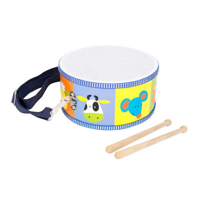 Wooden Marching Drum with Drumsticks - Vue 3