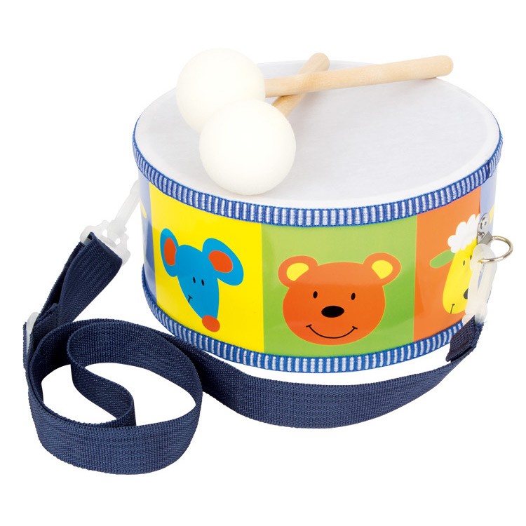 Wooden Marching Drum with Drumsticks - Vue 2