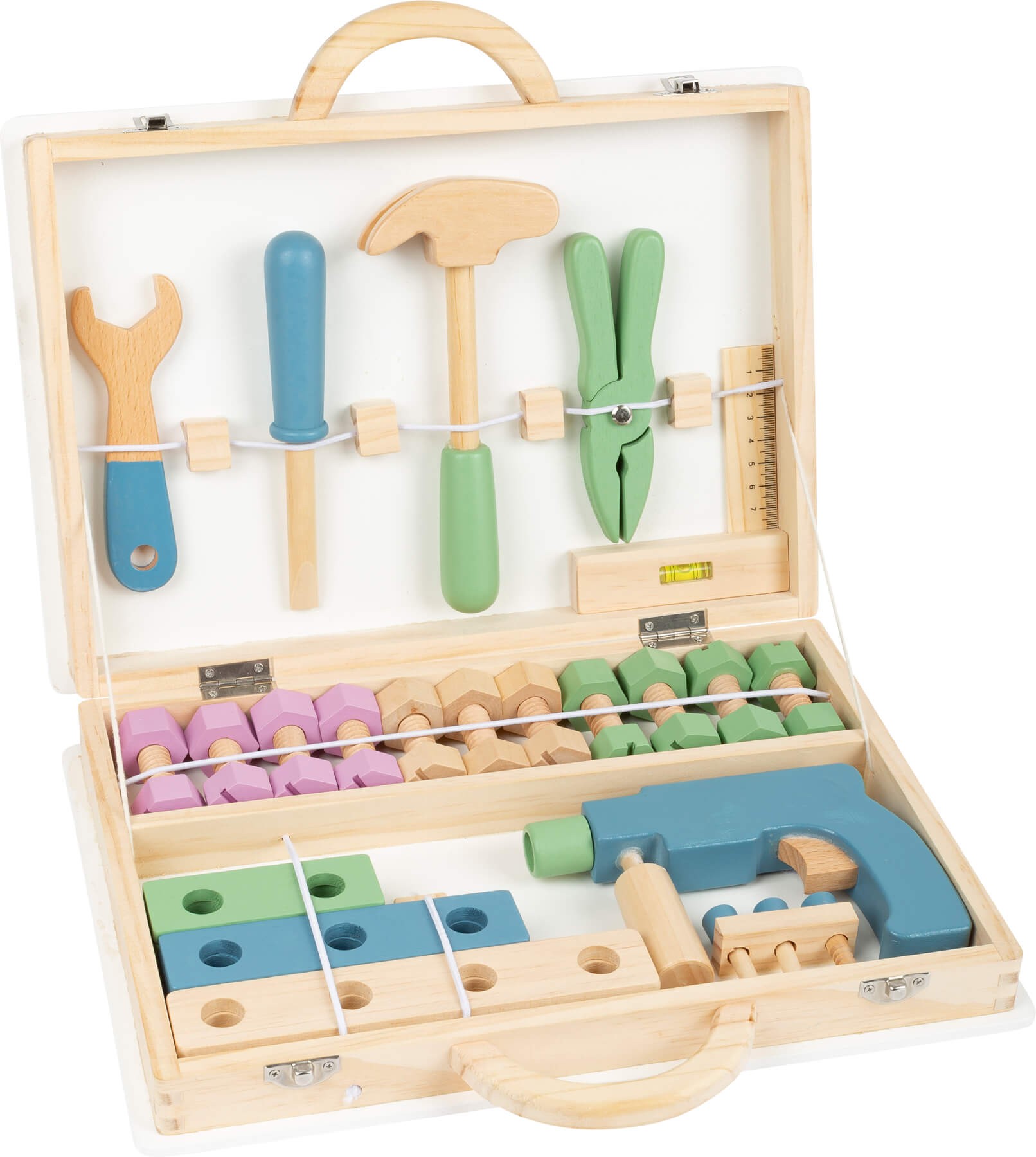 Deluxe Wooden Toolbox Set - Children's Carpentry Toy