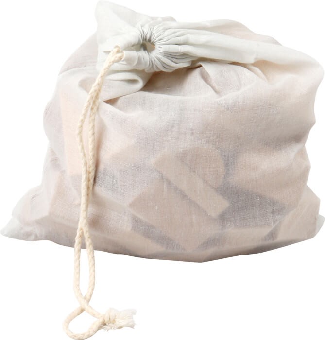 Wooden Building Blocks Set with Linen Storage Bag - Vue 3