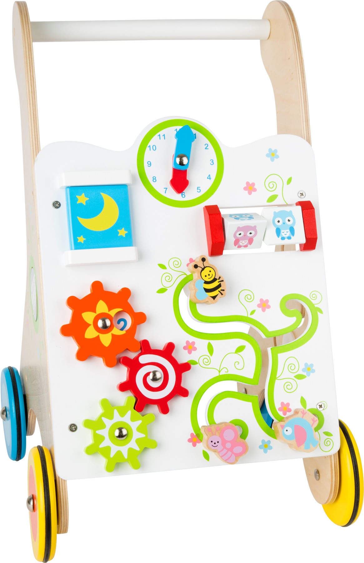 Multi-Activity Wooden Baby Walker - Flying Animals - Vue 3
