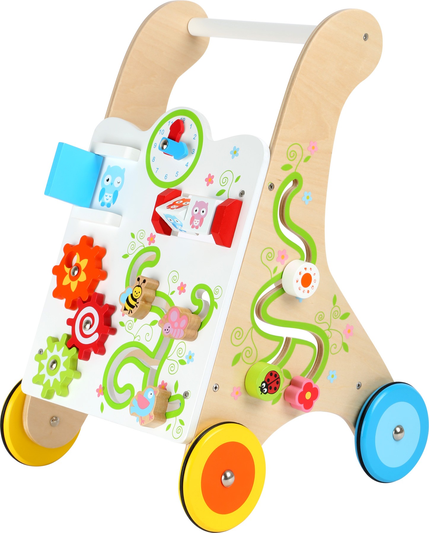 Multi-Activity Wooden Baby Walker - Flying Animals - Vue 2