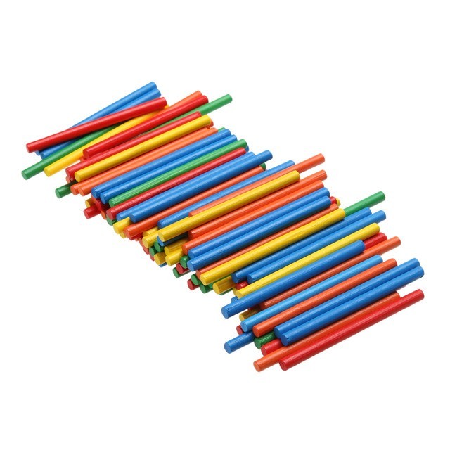 Wooden Counting Sticks - 100-Piece Maths Rods Set