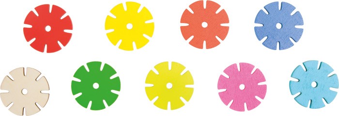 Interlocking Snowflake Building Discs Set - 120 / 240 Pcs - Vue 6