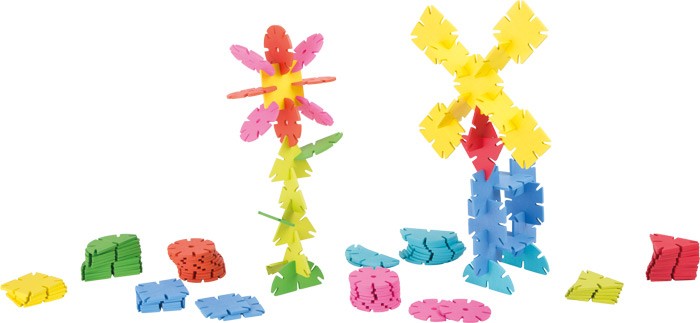 Interlocking Snowflake Building Discs Set - 120 / 240 Pcs