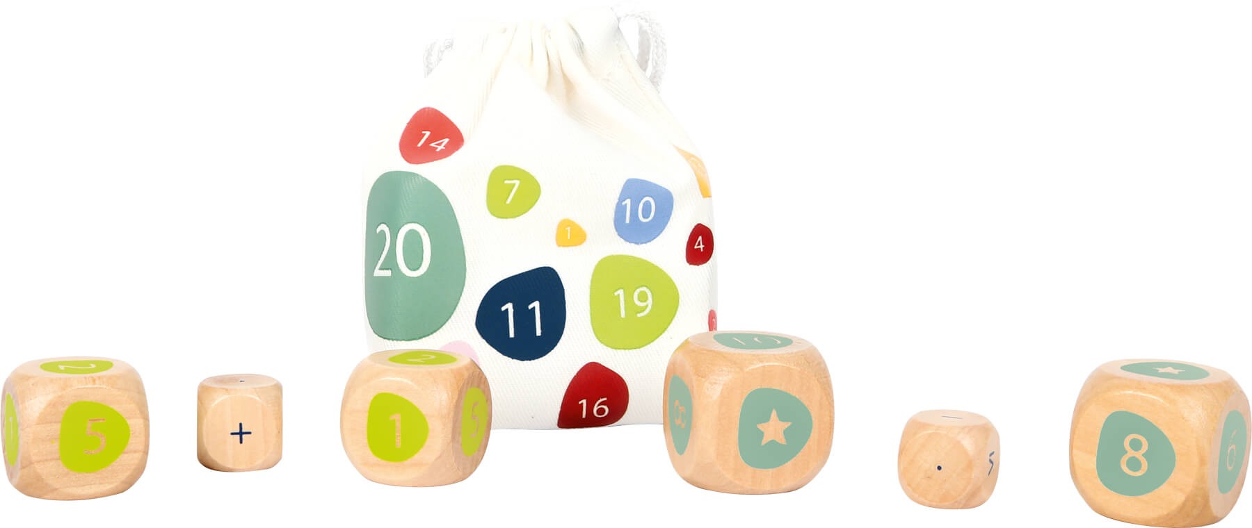 Montessori Maths Calculation Dice Set with Bag