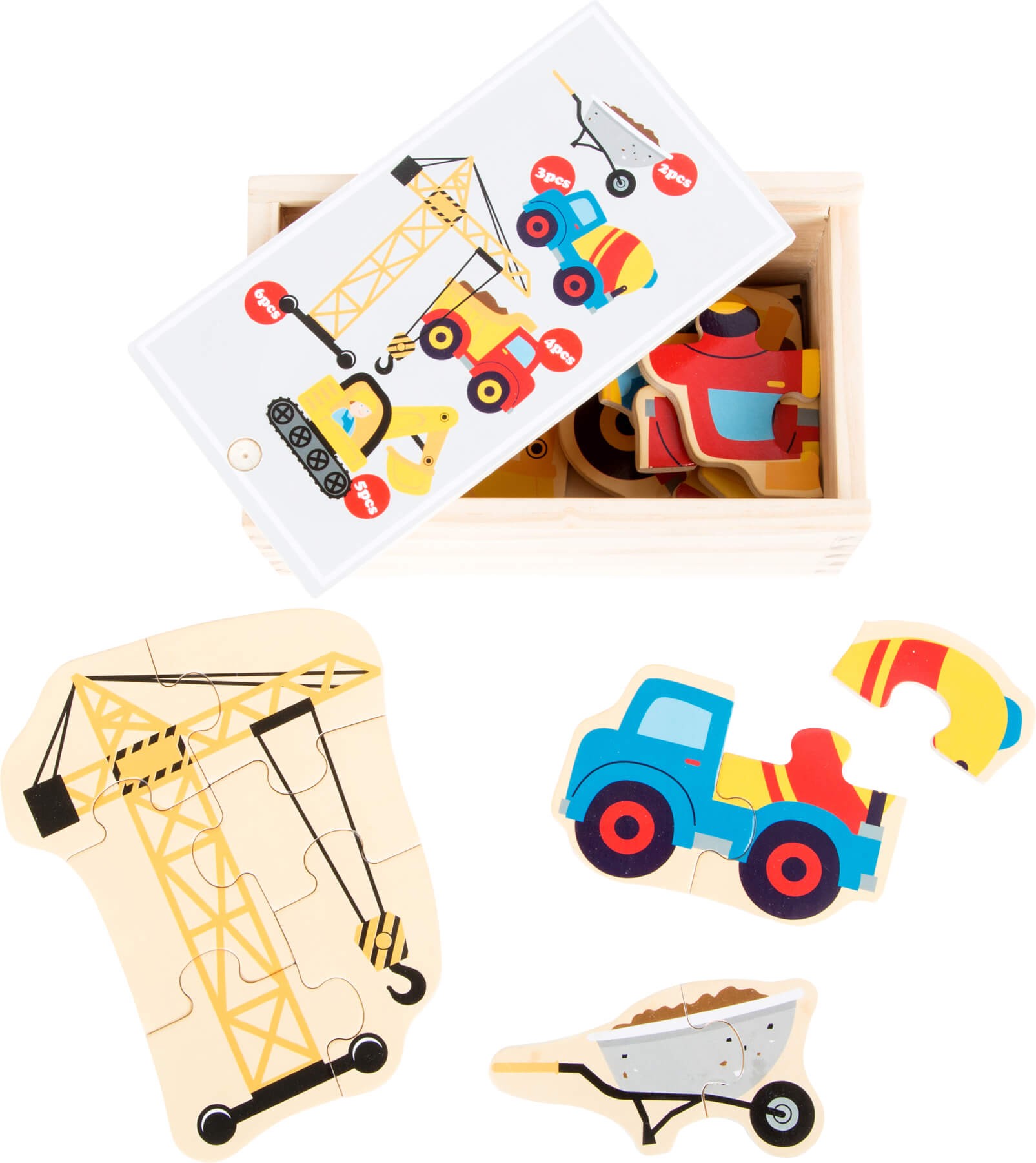 Mini Wooden Forest Animals Jigsaw Puzzle - 24 Pieces - Vue 2