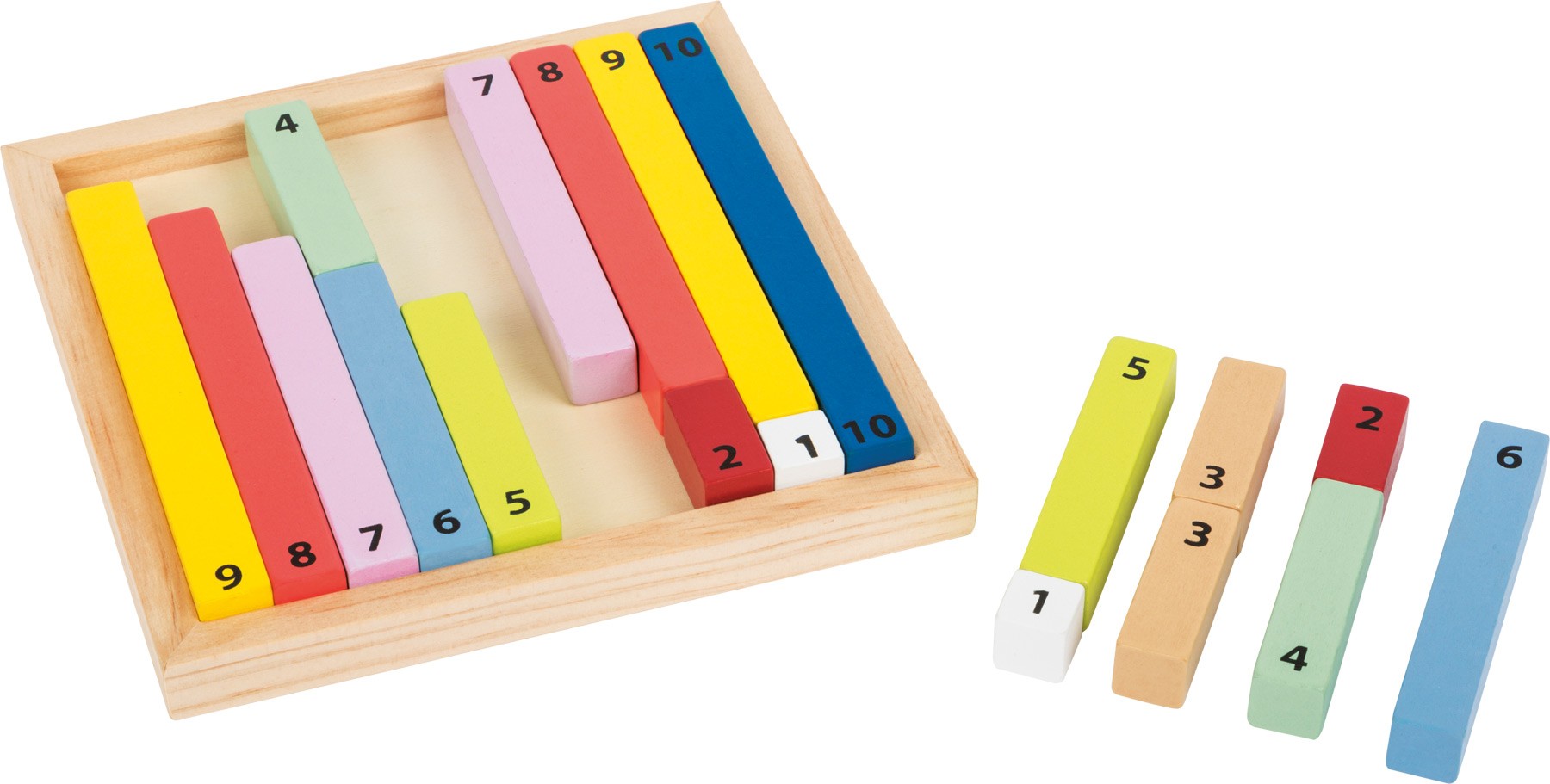 Montessori Wooden Maths Calculation Number Rods - Vue 3