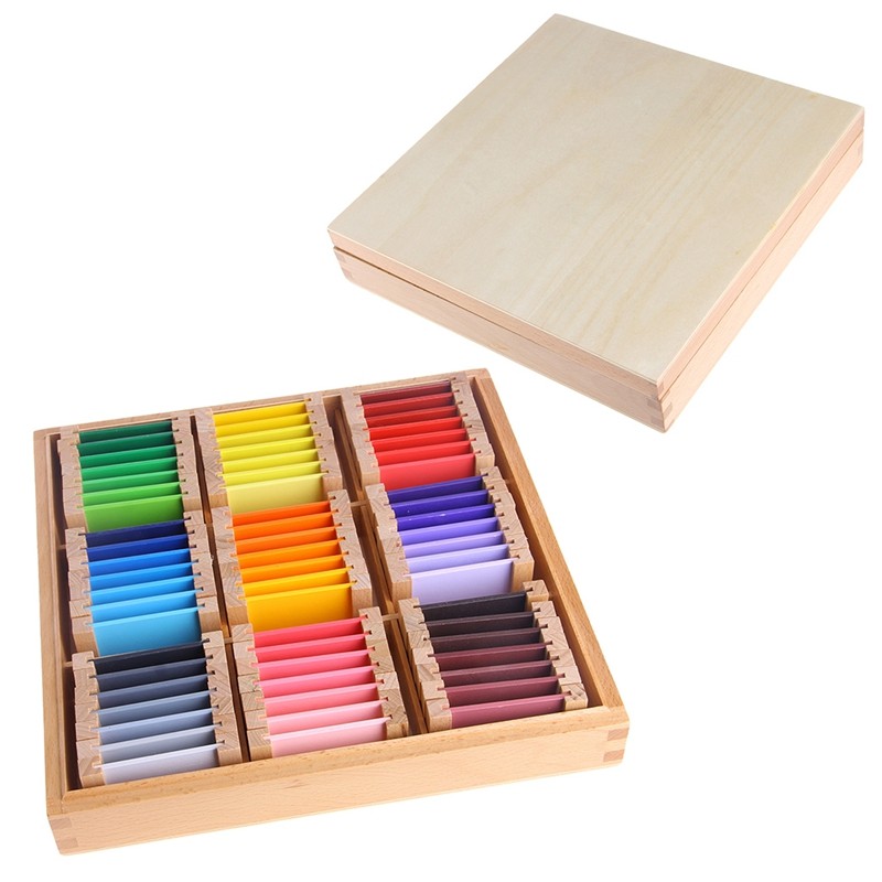 Montessori Colour Tablets Box - 63 Shades Chromatic Set - Vue 2