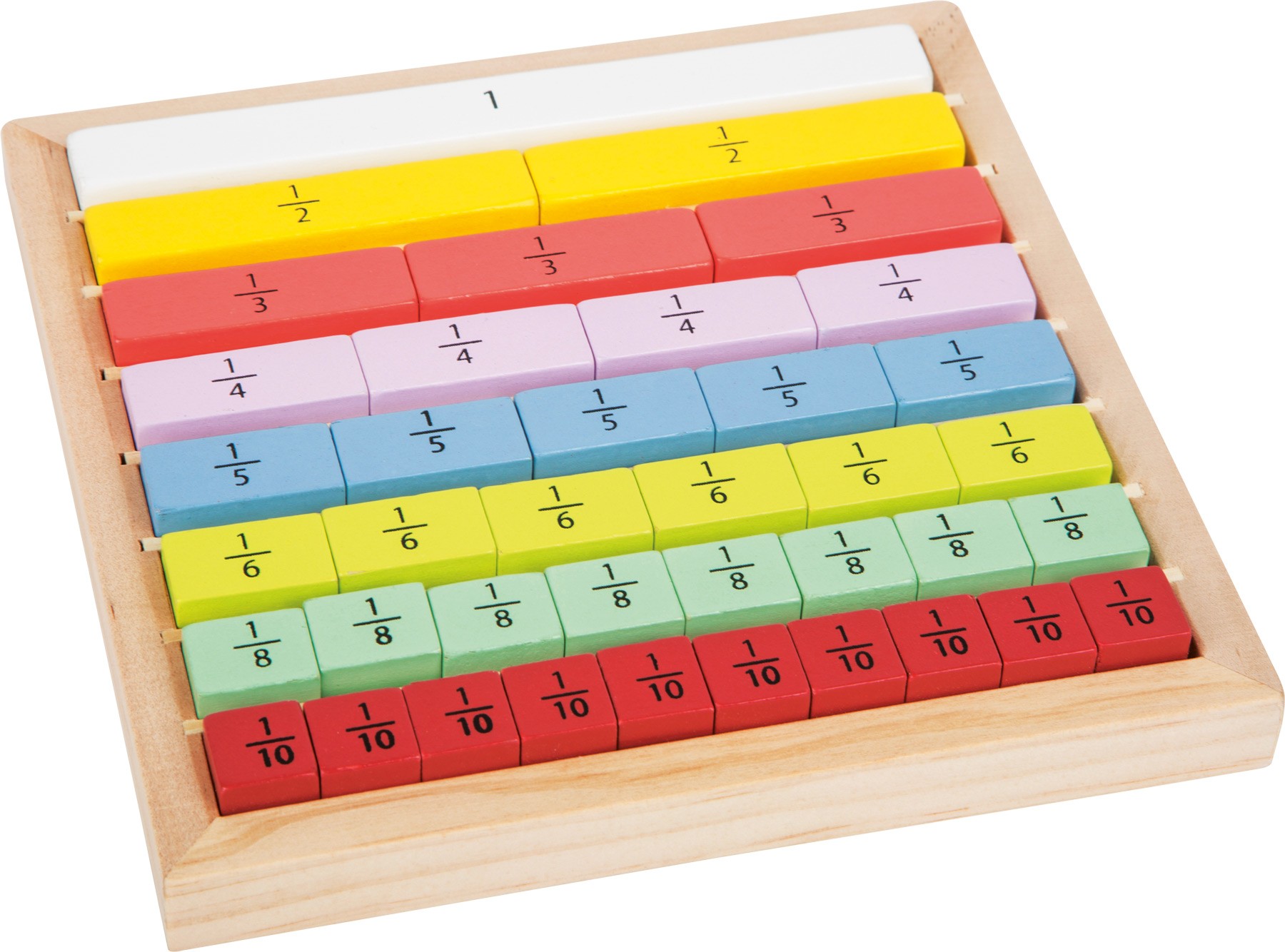 Montessori Wooden Fractions Learning Box